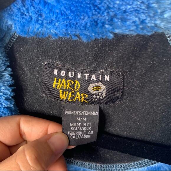 Mountain Hardware blue fleece zip up jacket‎ size medium women’s - Picture 2 of 6